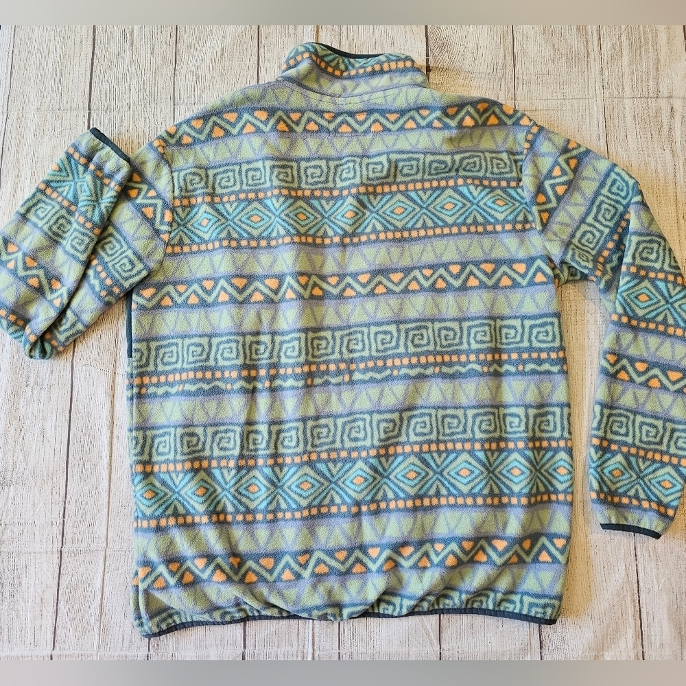 Quiksilver Women's •Size Large• Heritage Full Zip Fleece w/ Pockets Aztec Print - Picture 4 of 8